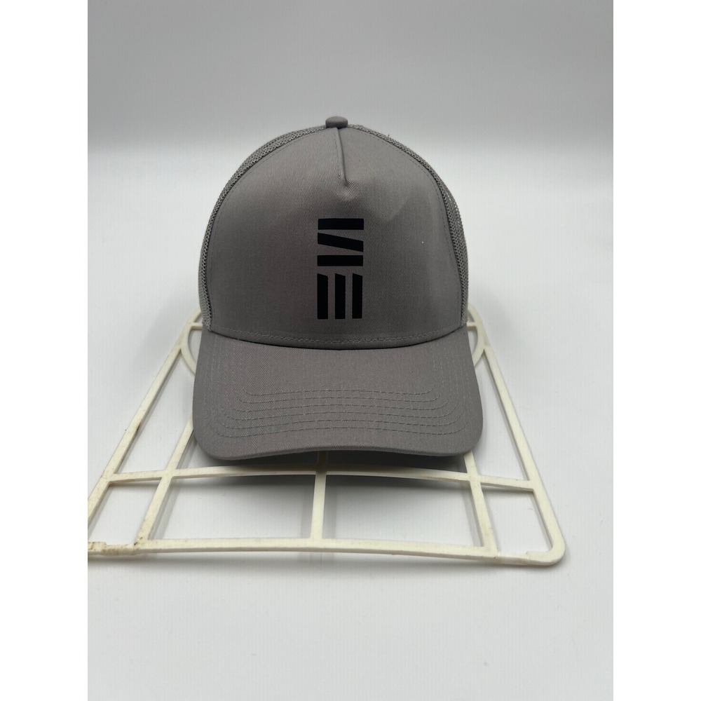 Otto Gray Mesh Trucker Hat Black Graphic Logo Snapback Cap 32-285 OSFM